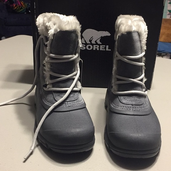 sorel snow angel charcoal